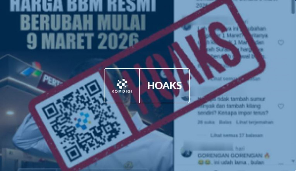 HOAKS] Harga BBM Naik pada 9 Maret 2026 | Infohoax Badung